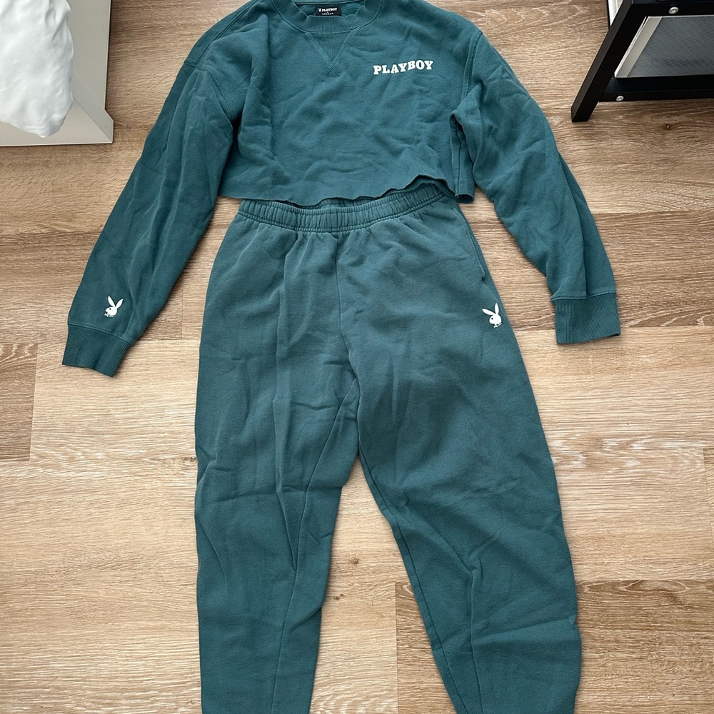PLAYBOY Blue lounge Set Cozy Loungewear